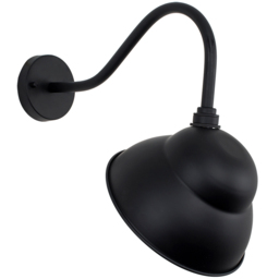 ValueLights Porter Black Warm White Bulb Wall Lantern - Size: 42 x 26 x 48cm - Wilko