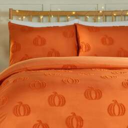 Duvet Day Super King Size Pumpkin Fields Soft Touch Tufted Duvet Set - Multi - Wilko - thumbnail 4