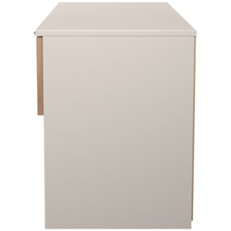 Crowndale Bora 2 Drawer 2 Shelf Gold Oak and Kashmir Storage Unit - Cream - Wilko - thumbnail 4