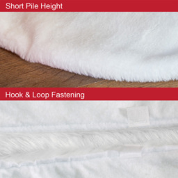 The Christmas Workshop White Short Faux Fur Tree Skirt - Wilko - thumbnail 7