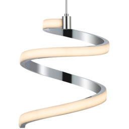 Cosylyte Nyah 3 Light Chrome Spiral Cluster LED Pendant Light - Size: 25 x 40.5 x 24cm - Silver - Wilko - thumbnail 6