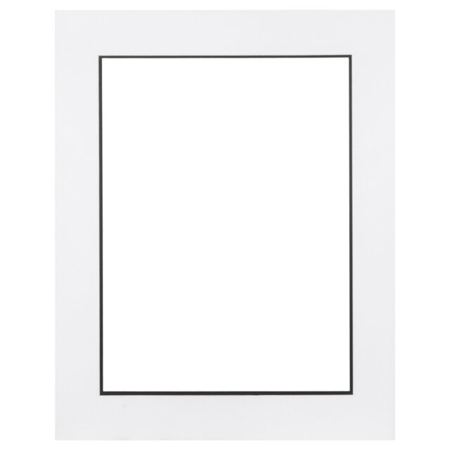 Black and White Double Picture Photo Frame Mounted 16 x 12 inch - Size: A3 - The Port. Co Gallery - Wilko - image 1