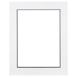 Black and White Double Picture Photo Frame Mounted 16 x 12 inch - Size: A3 - The Port. Co Gallery - Wilko - thumbnail 1