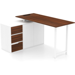 Costway L Shaped Computer Desk Natural and White - Size: 138 x 104 x 74cm - n/a - Wilko - thumbnail 3