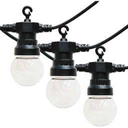 ValueLights 10 Bulb Black Festoon Warm White LED Garden String Light - Size: 11 x 570 x 16cm - Wilko - thumbnail 3