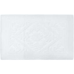 Allure Bath Fashions Country House White Floral Jacquard Bath Mat 50 x 80cm - Wilko - thumbnail 1