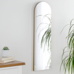 Yearn Gold Arched Narrow Mirror 100 x 30cm - Wilko - thumbnail 3