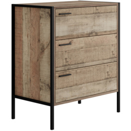 Hoxton Oak Effect 3 Piece Bedroom Furniture Set - Size: 2 Door - Brown - LPD Home - Wilko - thumbnail 5