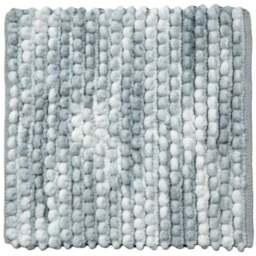 Allure Bath Fashions Grey Marble Effect Chunky Bobble Square Non Slip Bath Mat 50 x 50cm - Size: 50 x 50 x 1cm - Wilko