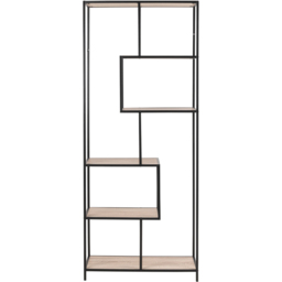 Florence Seaford 5 Shelf Sonoma Oak and Black Metal Bookcase - Furniture To Go - Wilko - thumbnail 4