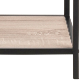 Florence Seaford 5 Shelf Sonoma Oak and Black Metal Bookcase - Furniture To Go - Wilko - thumbnail 7