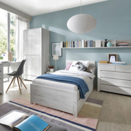 Florence Angel Single Door 5 Drawer Chest of Drawers - White - Furniture to Go - Wilko - thumbnail 7