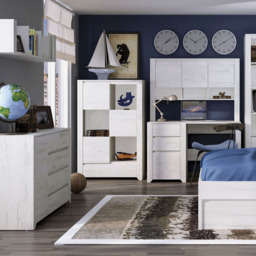 Florence Angel Single Door 5 Drawer Chest of Drawers - White - Furniture to Go - Wilko - thumbnail 6