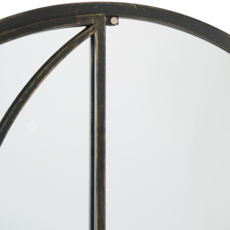 MirrorOutlet Summer View Metal Arched Opening Window Garden Mirror 160 x 85cm - Size: 160 x 85 x 3cm - Black - Wilko - thumbnail 7