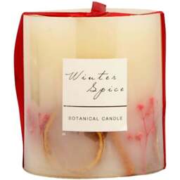 Winter Spice Botanical Candle - Cream - Size: 10 x 11 x 10 - Wilko - thumbnail 1