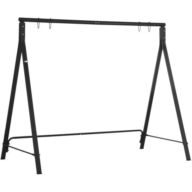 Outsunny Black Metal Swing Stand - Size: 173 x 115 x 210cm - Wilko - image 1