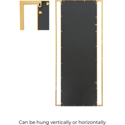 MirrorOutlet The Genestra Gold Modern Wall and Leaner Garden Mirror 180 x 80cm - Size: 180 x 80 x 3cm - Wilko - thumbnail 5