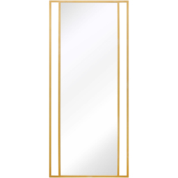 MirrorOutlet The Genestra Gold Modern Wall and Leaner Garden Mirror 180 x 80cm - Size: 180 x 80 x 3cm - Wilko - thumbnail 1