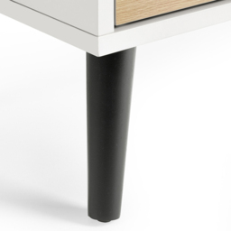 Julian Bowen Alba 4 Drawer Wide Matt White and Oak Chest of Drawers - Wilko - thumbnail 6