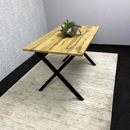 Kosy Koala 4 Seater Wood and Faux Leather Dining Set Stone Effect and White - Multi - Wilko - thumbnail 6