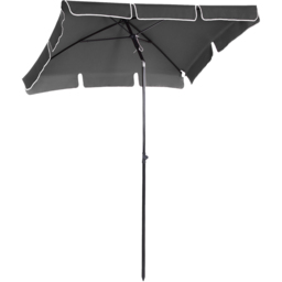 Outsunny Dark Grey Tilting Parasol 2 x 1.25m - Size: 2m - Wilko