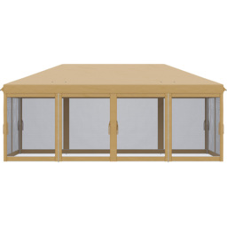Outsunny 6 x 3m Beige Pop Up Gazebo with Mesh Walls - Size: 118 x 36 x 24.5cm - Cream - Wilko - thumbnail 4