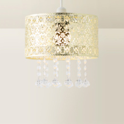 ValueLights Enna Modern Gold Jewel Droplet Ceiling Pendant Light Shade - Size: 24 x 25 x 25cm - Wilko - thumbnail 6