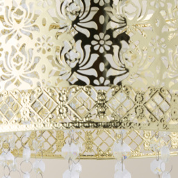 ValueLights Enna Modern Gold Jewel Droplet Ceiling Pendant Light Shade - Size: 24 x 25 x 25cm - Wilko - thumbnail 4