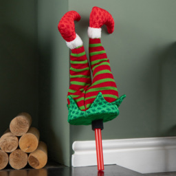 Samuel Alexander Soft Animated Elf Kicking Legs Christmas Decoration 55cm - Size: 55 x 17 x 13cm - Red and White - Wilko - thumbnail 6