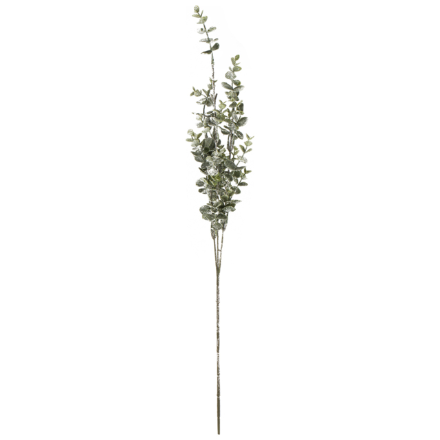 Glittered Leaf 77cm Eucalyptus Spray Decoration - Green - Wilko - image 1