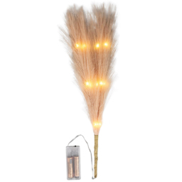 Shatchi Pre Lit Champagne Pampas Grass 45cm - Size: 45 x 5 x 5cm - Cream - Wilko