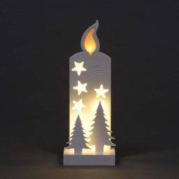 Shatchi Pre Lit White Wooden Nativity Scene 36cm - Size: 20 x 5 x 36cm - Wilko - thumbnail 4
