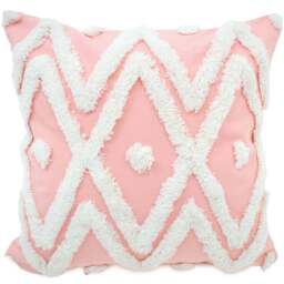 Intimates Bergen Tufted Pink Filled Cushion 43 x 43cm 2 Pack - Wilko - thumbnail 1