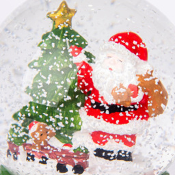 Shatchi Musical Snowglobe Santa Scene - Size: 150 x 150 x 100cm - Multi - Wilko - thumbnail 3