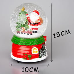 Shatchi Musical Snowglobe Santa Scene - Size: 150 x 150 x 100cm - Multi - Wilko - thumbnail 4