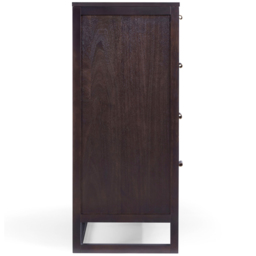 Teamson Home Hatteras 4 Drawer Espresso Dresser - Wilko - thumbnail 4
