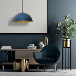 Milagro Beta Blue Pendant Lamp 230V - Size: 45 x 45 x 90cm - Wilko - thumbnail 4