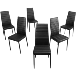Costway Set of 6 Black Dining Chair - Wilko - thumbnail 5