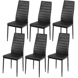 Costway Set of 6 Black Dining Chair - Wilko - thumbnail 3