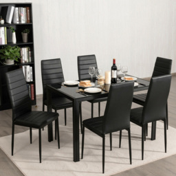 Costway Set of 6 Black Dining Chair - Wilko - thumbnail 7