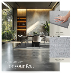 tectake Zonelle Grey Short Pile Ultra Soft Rug 200 x 140cm - Size: 112 x 74 x 77cm - Black - Wilko - thumbnail 5