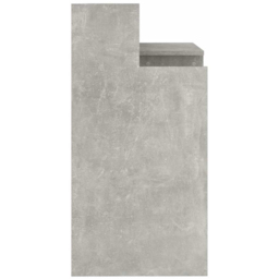 vidaXL 3 Shelf LED Light Computer Desk Concrete Grey - Size: 90 x 97 x 45cm - Wilko - thumbnail 6
