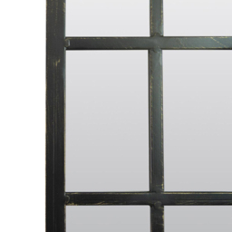 MirrorOutlet Somerley Rustic Arched Garden Mirror 160 x 47.5cm - Size: 160 x 47.5 x 3cm - Black - Wilko - thumbnail 4