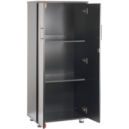 MMT Furniture Designs 2 Door Black Lockable Tall Filing Cabinet - Size: 125 x 55 x 35cm - Wilko - thumbnail 6