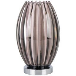 Alayna Smoke Table Lamp - Size: 18 x 30 x 30cm - Wilko - thumbnail 1