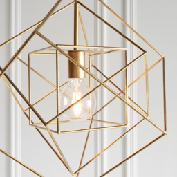 Merano Pescara Leaf Antique Gold Pendant Ceiling Light - Size: 50.4 x 50.4 x 220cm - Wilko - thumbnail 5