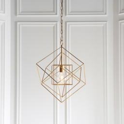 Merano Pescara Leaf Antique Gold Pendant Ceiling Light - Size: 50.4 x 50.4 x 220cm - Wilko - thumbnail 3
