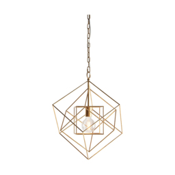 Merano Pescara Leaf Antique Gold Pendant Ceiling Light - Size: 50.4 x 50.4 x 220cm - Wilko - thumbnail 4
