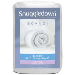 Snuggledown King Size White Scandinavian Hollowfibre Duvet 4.5 Tog - Wilko