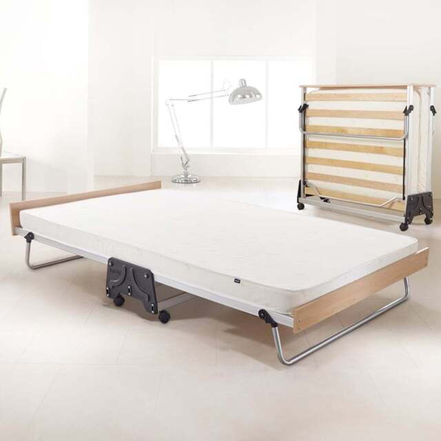 Jay-Be J-Bed Small Double Folding Bed with Performance e-Fibre Mattress - Silver - Wilko - image 1